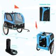 thumbnail image 4 of Costway Remorque pour Chien Pliable, Chariot pour Animal de Compagnie avec 3 Entrées pour Voyage, 4 of 9