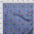 thumbnail image 3 of oneOone Cotton Poplin Medium Blue Fabric Abstracts Sewing Craft Projects Fabric Prints By Yard 56 Inch Wide, 3 of 5