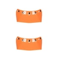 thumbnail image 1 of Transemion for Visor Peak 5-Snap Open Face Spare Parts Replaces Orange Type A 2Set, 1 of 6