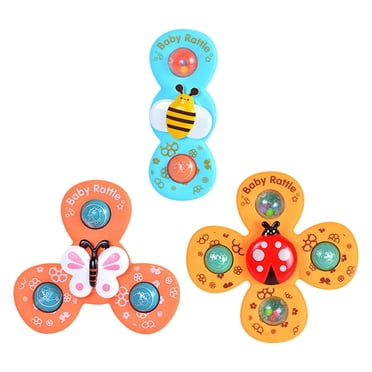 XZNGL Baby Toys Baby Bath 3Pcs Animal Cartoon Spinning Suction Cup Spinning Baby Bath Toy
