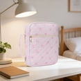 thumbnail image 3 of Travel Study Journal Holder with Quilted Design and Highlighter Tab Carrying - Large Book Cover with Handles and Zipper, 3 of 4