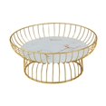 thumbnail image 4 of Abbracc 2pcs Modern Creative Iron Fruit Baskets Decorative Round Tray Container Kitchen 30cmGlass 25cm, 4 of 9