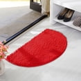 thumbnail image 4 of Half Round Water Absorbing Non-Slip Carpet Mat for Bathroom and Bedroom 40x60cm Soft Microfiber Area Rug with Rubber Backing Easy Care and Stylish Design, 4 of 6