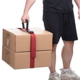 thumbnail image 5 of Unique Bargains Carrying Strap with Handle, 2 Pack Adjustable Nylon Belt for Moving Boxes Grocery Luggage, Red, 5 of 5