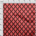 thumbnail image 3 of oneOone Georgette Viscose Pink Fabric Geometric Sewing Material Print Fabric By The Yard 42 Inch Wide, 3 of 5