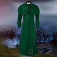 thumbnail image 2 of Huanglei Medieval Priest Costume For Men Gothic Robe Church Father Outfit Role Play Costume, 2 of 3