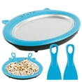thumbnail image 3 of Ice Cream Roll Maker Household Cute Cat-Shape Fried Yogurt Machine Plate with 2 Spatulas Children Homemade Instant Ice Cream Maker Pan, 3 of 8