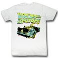 thumbnail image 1 of Back to the Future Neon White Adult T-Shirt, 1 of 1
