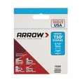 thumbnail image 1 of Arrow FastenerT50 agrafes 1250pack,5/16" de longueur de jambe, 3/8" de largeur de couronne, 1 of 3