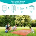thumbnail image 4 of Findosom Tapis d'Extérieur Imperméable à Rayures 6'x9', Tapis de Paille en Plastique Pliable et Réversible, Grand Tapis de Patio pour Extérieur, RV, Patio, Jardin, Terrasse, Pique-Nique, Plage, Camping Orange, 4 of 6