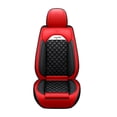 thumbnail image 4 of Maidao Car Seat Covers for Porsche for Cayenne 2002-2010 5 Seats Compatible Airbag Leather Waterproof Front Rear Cushion Protector Full Set Red, 4 of 8