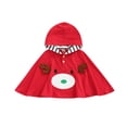 thumbnail image 1 of Gupgi Children's Cloak Neckline Button Christmas Cartoon Elk Hooded Cloak, 1 of 9