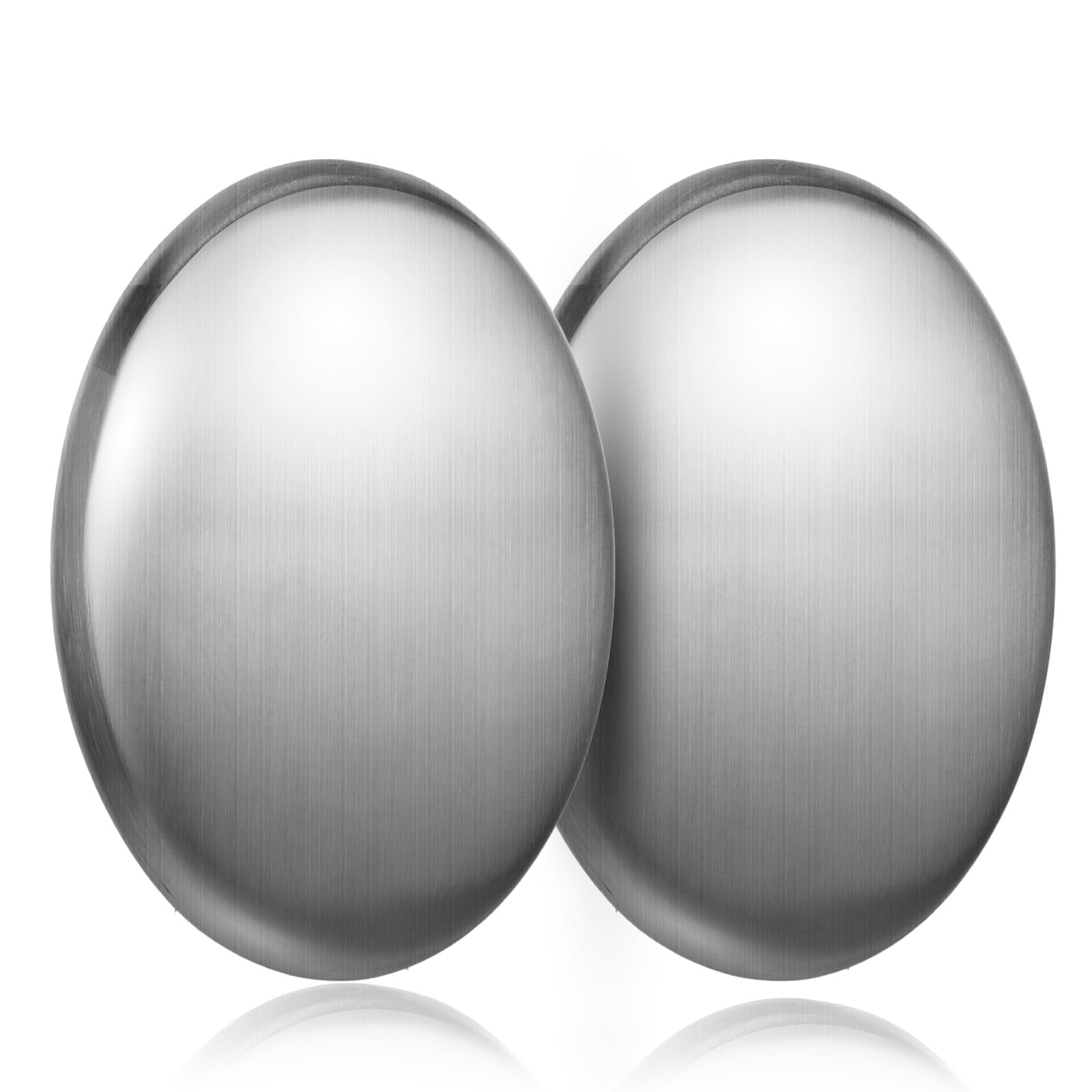 2-Pack Stainless Steel Odor-Eliminating Soap Bars – Neutralize Fish, Onion & Garlic Smells on Hands/Skin via Oxidation Technology – Compact Kitchen Tool for Home Cooks – Fresh, Effective Post-Cooking