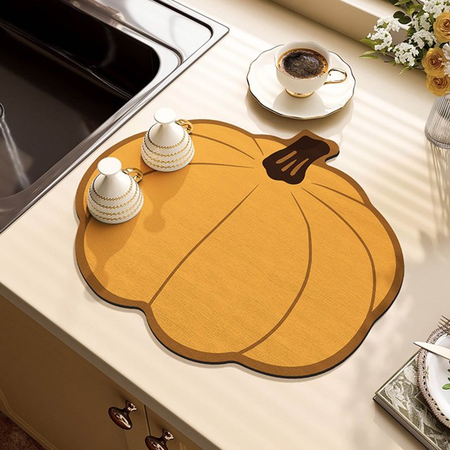 EGNMCR Thanksgiving Kitchen Countertop Technology Cloth Pad Coffee Table Tabletop Dishes Cup Drying Pad Wash- Heat Insulation Pad Soft Absorbent Pad absorbent pad