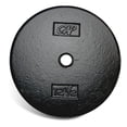 thumbnail image 1 of CAP Barbell 1-Inch Cast Iron Weight Plate, Black, Single, 12.5 lb, 1 of 4