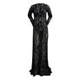 thumbnail image 1 of Ketyyh-chn99 Robe de Maternité Femmes Enceintes Séance Photo Dentelle Longue Robe Femmes Enceintes Ouverture devant Robe en Dentelle Noir,TTG, 1 of 5