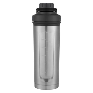 Bouteille mélangeur en acier inoxydable Contigo Fit Shake & Go 2.0, 709 mL (24 oz), gris
