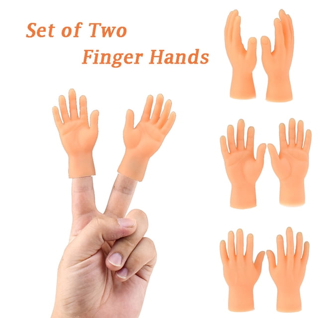 RXIRUCGD Toys Novelty Funny Funny Set Of Two Finger Hand Finger Puppets