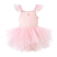 thumbnail image 1 of Girls Solid Color Tutu Dress for Performance - Sleeveless Bowknot Outfit, 1 of 2