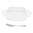 thumbnail image 3 of Butter Dish, Freshness-Keeping Boat-Shaped Butter Box Durable  For Home For Restaurant White, 3 of 8