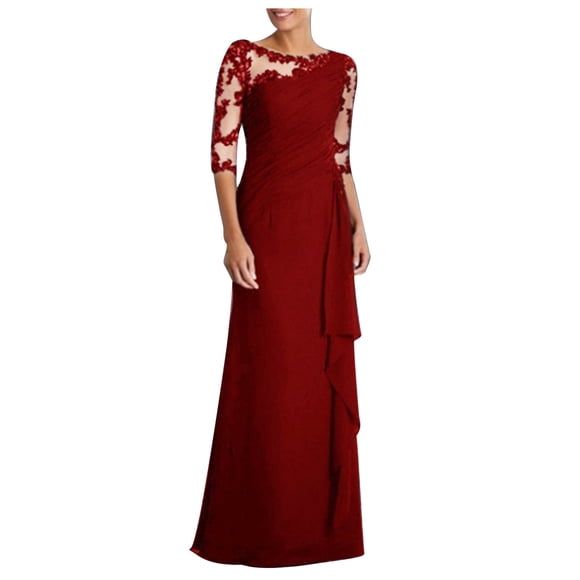 Pisexur Women's Wedding Guest Dresses V-Neck Dress for Women 2023 Wedding Guest Hi-Lo Floral Lace Prom Cocktail Party Formal Bridesmaid Dress