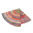 thumbnail image 3 of Aizza Trends Hand Made Hand Braided Pure Cotton Round Floor Area Rug, Floor Carpet Rug, 3 of 5