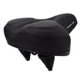 thumbnail image 1 of Wide Cruiser Bikes Saddle Shockproof Waterproof Seat Cushion Pad Black, 1 of 8