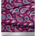 thumbnail image 3 of Soimoi Rayon Fabric Artistic Paisley Fabric Prints by Yard 56 Inch Wide, 3 of 3