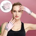 thumbnail image 4 of TFixol Gants de Musculation Roses à Demi-Doigts pour Femmes - Respirants, Antidérapants, Lavables avec Protège-Poignet pour Sports de Plein Air, Taille g, 4 of 5