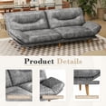 thumbnail image 4 of Homall Canapé-Lit Futon avec Dossier Réglable et Accoudoirs Réglables à Cinq Angles Canapé pour Petits Espaces Salon Bureau, 4 of 7