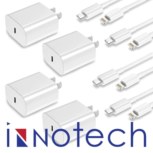 For Apple I Phone Charger 4 Pack 3 Ft Lighting cable and 20W PD Adapter plug compatible for 14/ 14 pro/ 13/13 Pro Max/12/12 Pro/12 Max /11/ 11 Pro/11 max /X /8/8 Plus/7/ 7 plus/6/6S/6 - 4 pack