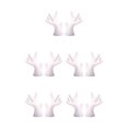 thumbnail image 1 of mmirethe 2pcs Easy To Install Antlers Sticker To Decorate Christmas Car Cute Waterproof white small 5Set, 1 of 6