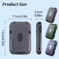 thumbnail image 3 of Trendy Tool Kit for Home, Thin Wallet Thin Anti Multi Functional Card Case Aluminum Bank Card Case Fashionable Bank Card Business Card Box, 3 of 7