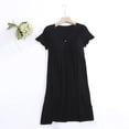 thumbnail image 2 of Sentmoon Robe de Maternité Ample à Manches Courtes Robes de Plage pour Femmes 2025 Vacances Col en V Couleur Unie Robes d'Été Amples pour Femmes 2025 Stylée pour Séance Photo de Maternité m, 2 of 4