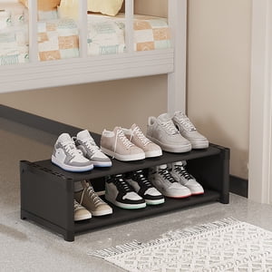 Wzzjkit Sac à chaussures pour placard, sac à chaussures Dormitory Rangement facile Entreposage de lit Artefact Multicouche Table de ménage Bas Petit Cabinet à chaussures étroite, sac de chaussures