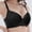 Black, variant on Full Figure Lace Underwire Bra Push Up Lift Support Everyday Comfort T Shirt Bra For Plus Size