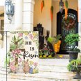 thumbnail image 3 of Wdhugt Easter Outdoor Decoration Garden Flag Courtyard Hanging Flag Polyester Fabric 39.4X27.6 Inch Multicolor Design For Festive Atmosphere, 3 of 6