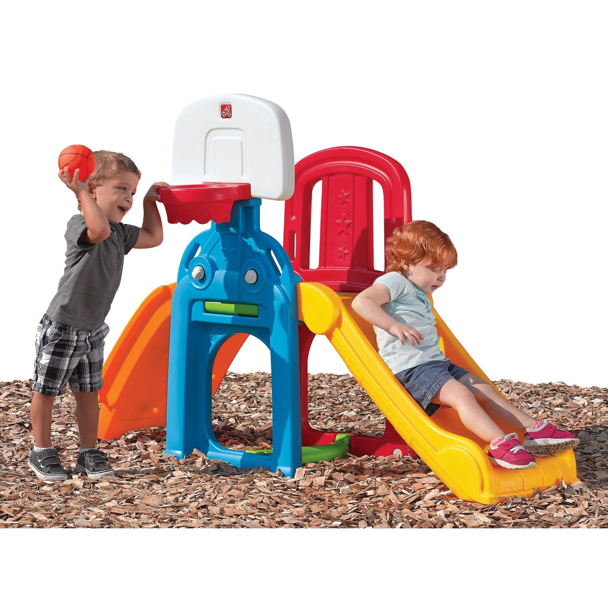 Step2 Game Time Sports Climber Outdoor Playground Slide Toddler