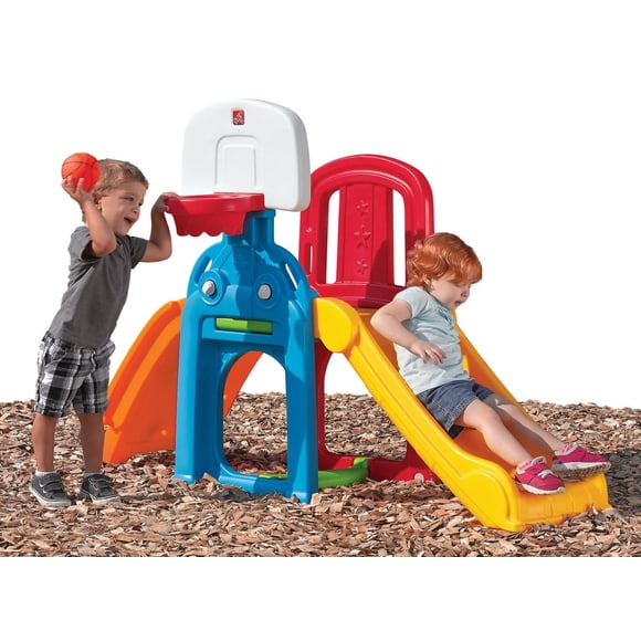Step2 Game Time Sports Climber Outdoor Playground Slide Toddler Climbing Toy for Ages 2 to 6 Years