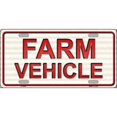 thumbnail image 1 of Farm Vehicle Metal License Plate, 1 of 1