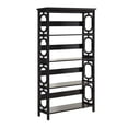 thumbnail image 1 of Convenience Concepts Omega Four-Shelf Bookcase in Black Wood Finish, 1 of 5
