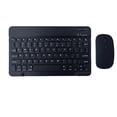 thumbnail image 1 of Ensemble de Clavier Bluetooth Sans Fil Portable Mouse pour Android Ios Windows Téléphone Tablette Noir 10 Pouces, 1 of 5