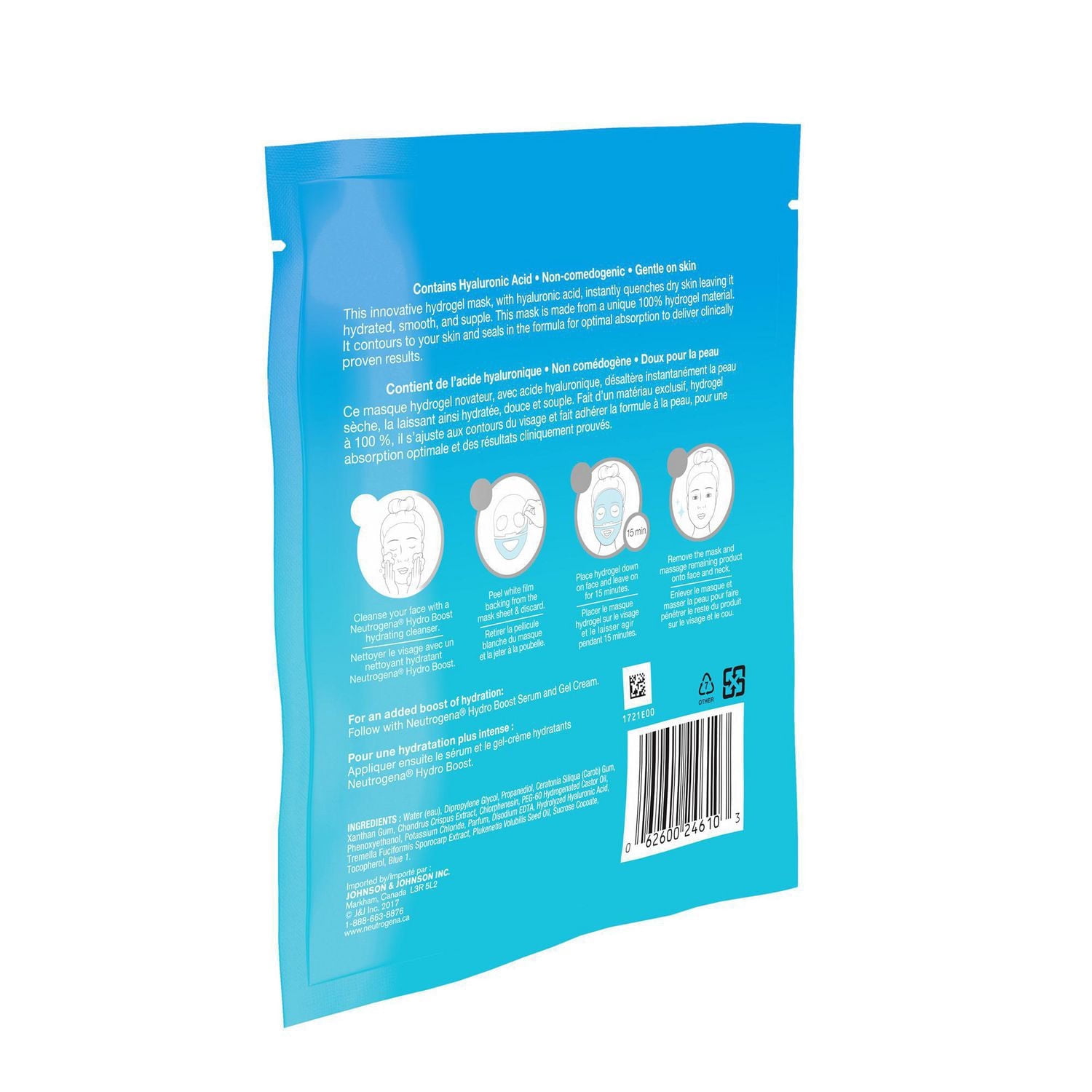 Neutrogena Hydro Boost Face Sheet Mask with Hyaluronic Acid