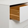 thumbnail image 3 of 4 Drawer Scandi-Minimalist Solid Wood Chest Dresser - White, 3 of 6