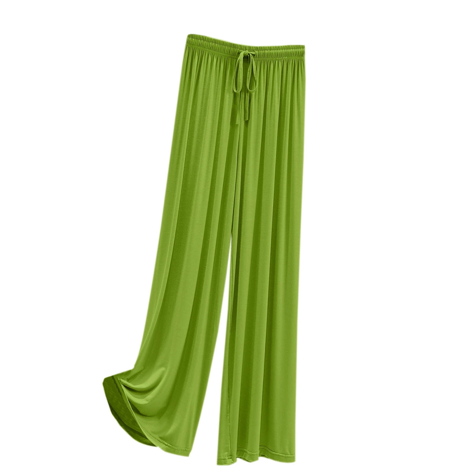 Timegard Pajamas Pants for Women Wide Leg Elastic Waisted Drawstring Loose Comfy Homewear Casual Pjs Pants