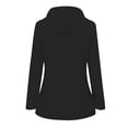thumbnail image 3 of Fridja Womens Solid Rain Jacket Outdoor Plus Size Waterproof Hooded Raincoat Windproof, 3 of 3