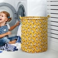 thumbnail image 4 of BKER Patterned Linen Laundry Hamper Without Lid Large Open Top Dirty Stylish And Breathable Fabric For Bedroom Or Bathroom Easy And Durable Design, 4 of 5