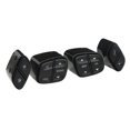 thumbnail image 2 of Steering Wheel Switch Button Set, Abrasion Resistance Black 21997738 Clear Character Steering Wheel  Volume Switch Antiaging  For Cars Black, 2 of 8