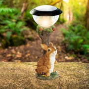 TopLLC Solar Lights Outdoor Solar Garden Welcome Light Solar Bunny Puppy Patio Garden Decoration Solar Garden Light