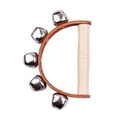 thumbnail image 3 of Handbell Hand Bells with 5pcs Jingle Bells Wood Handle Musical Instrument Toy for Music Class, 3 of 8